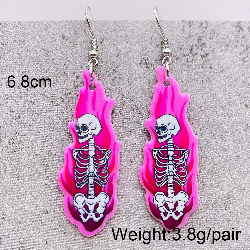 Halloween Women Horror Personality Mushroom Head Ghost Earrings