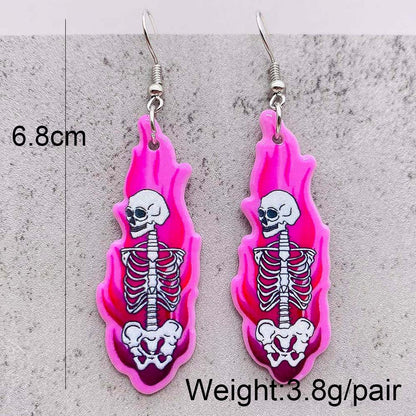 Halloween Women Horror Personality Mushroom Head Ghost Earrings