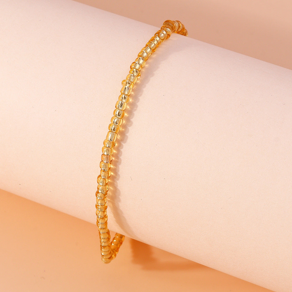 Bohemian Fashion Multicolor Beaded Anklet