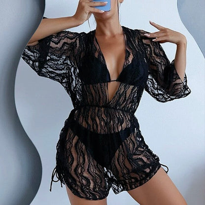 Traje de baño sexy de tres piezas para mujer