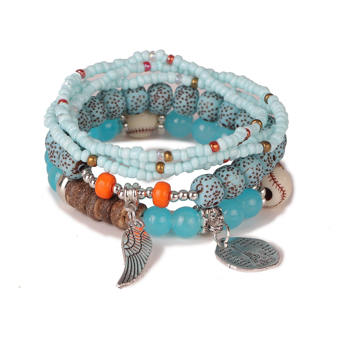 Women Bohemian Ethnic Style Multi-Layer Bead Bracelet