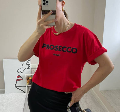 Women Casual Cotton Letter Printed Round Neck T-Shirt
