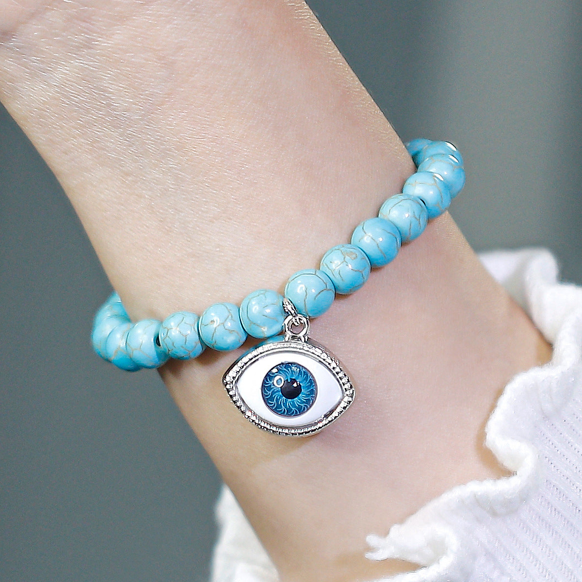 Pulsera Bohemia Multicolor Turquesa Ojo del Diablo para Mujer