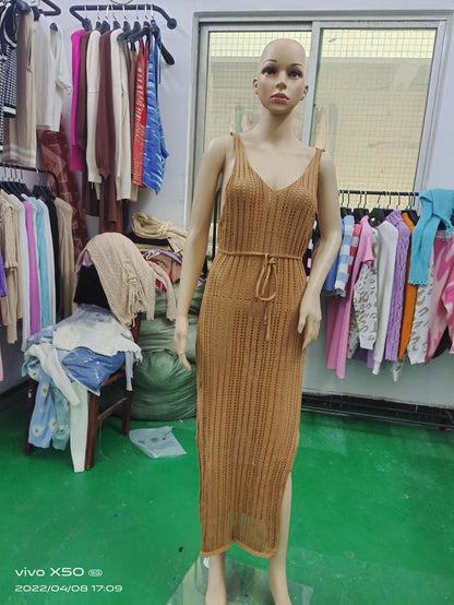 Traje de baño de punto para playa de verano para mujer