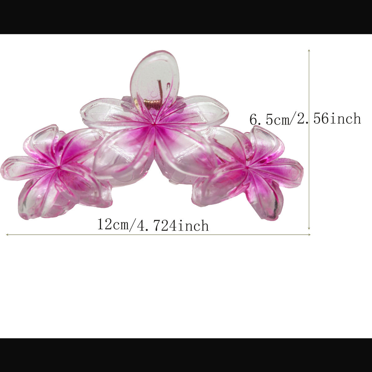 Pinza de agarre floral con degradado de playa para vacaciones