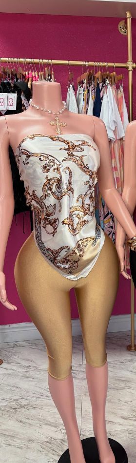 Women Fashion Sexy Printed Tube Top and Tight Pants Set