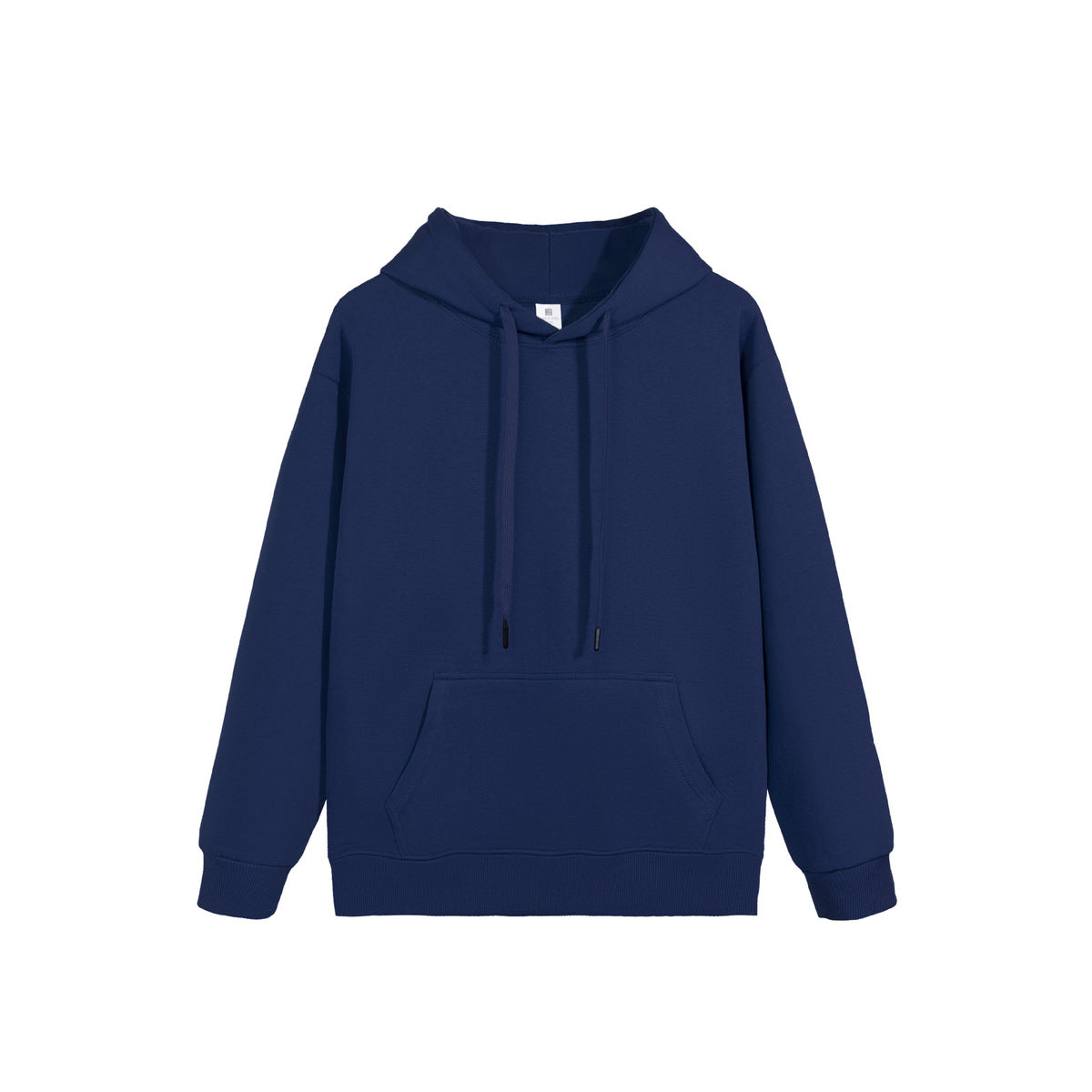 Casual Solid Color Cotton Long-Sleeve Hoodie