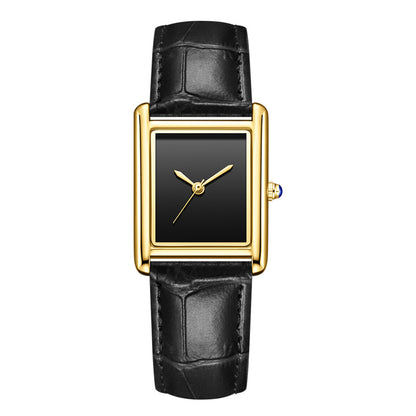 Casual Square Dial Waterproof Quartz Watch for Men and Women
