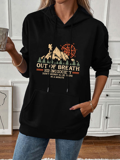 Women's Casual Print Hoodie - Scenery Pullover