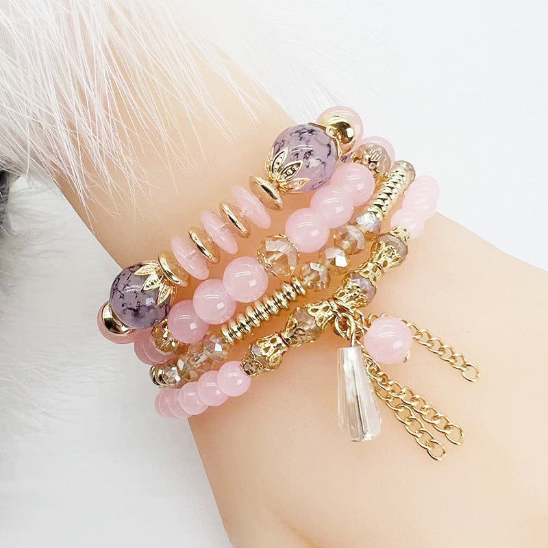 Boho Women Fashion Creative Crystal Beaded Bracelet