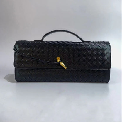Bolso de mano tejido de color liso informal de moda para mujer