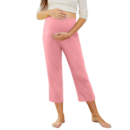Pregnant Women Casual Solid Color Yoga Pants