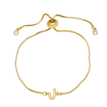 Fashion Adjustable Alphabet Bracelet for Women