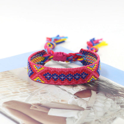 Bohemian Vintage Hand Woven Embroidery Bracelet