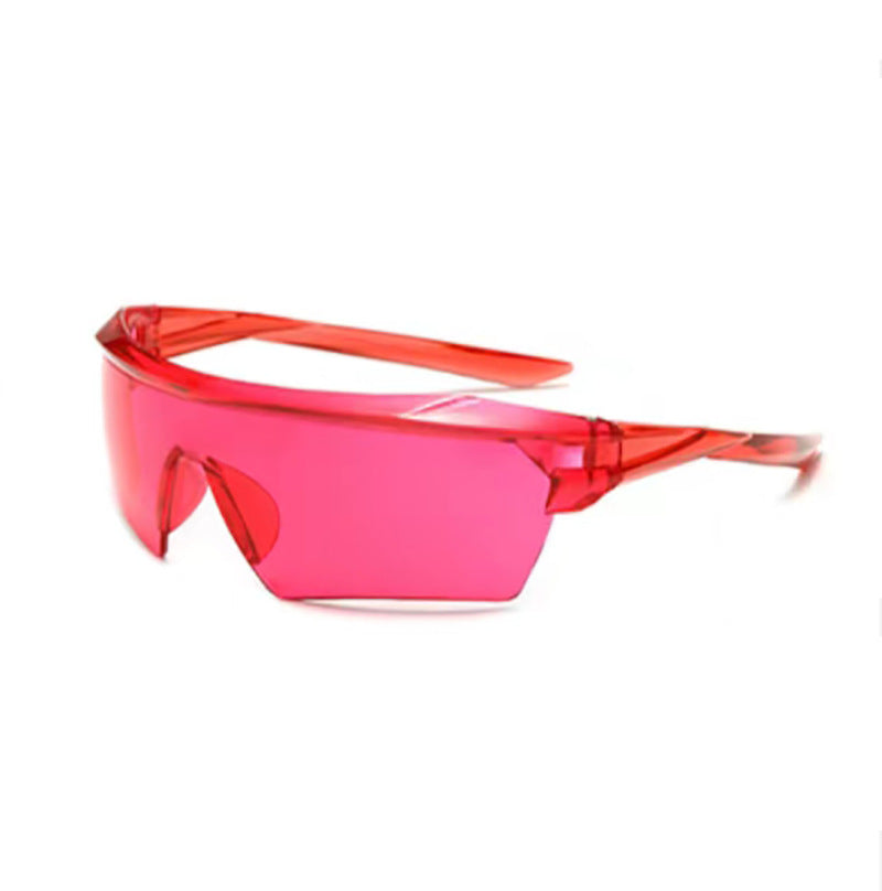 Y2K Half-Frame Sunglasses in Trendy Colors