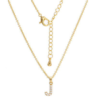 Collar con colgante de alfabeto simple a la moda para mujer