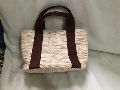 Summer Vacation Basket Straw Woven Tote Bag