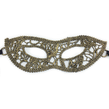 Women Simple Hollow Lace Half Face Mask for Halloween