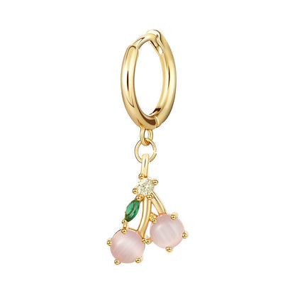 Boucles d'oreilles exquises en zircon multicolore pour femmes