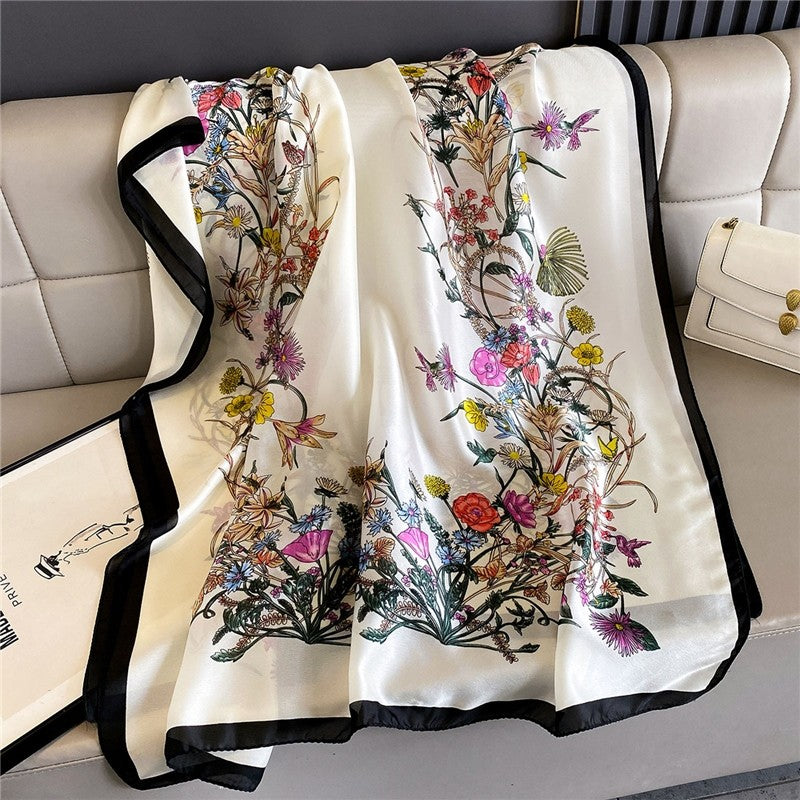 Fashion Print Silk Scarf