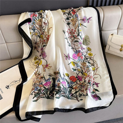 Fashion Print Silk Scarf