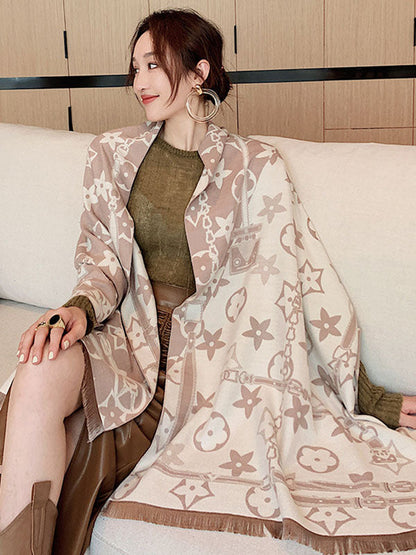 Original Warm Letter Print Shawl&Scarf