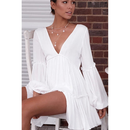 Lantern Sleeve Dress