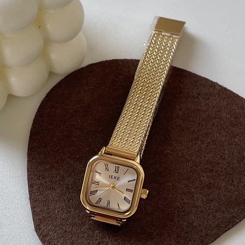 Retro Roman Numeral Quartz Watch