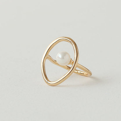 Pearl Simple Elegant Adjustable Rings