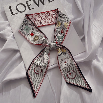 Tarot Pattern Slim Long Hair Scarf