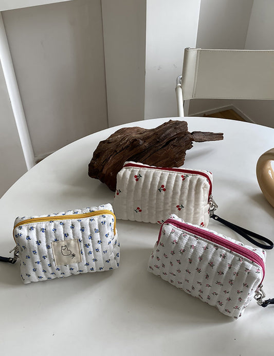 Flower Cherry Sweet Cosmetic Bag