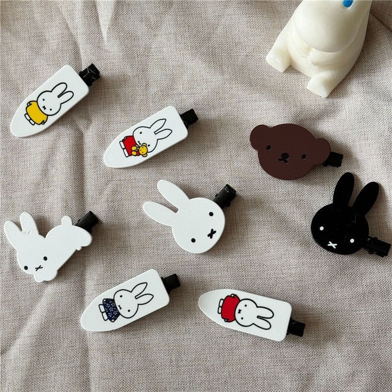 Cartoon Bunny Print Duckbill Hair Clip