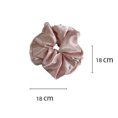 Elegant Elastic Band Satin Solid Color Scrunchies