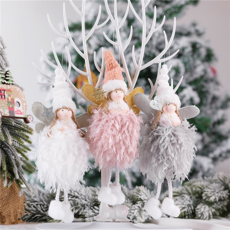 Cute Feather Angel Christmas Decoration