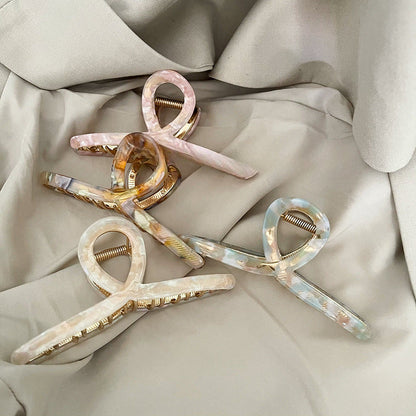 Large Cross Simple Metal Hair Claws