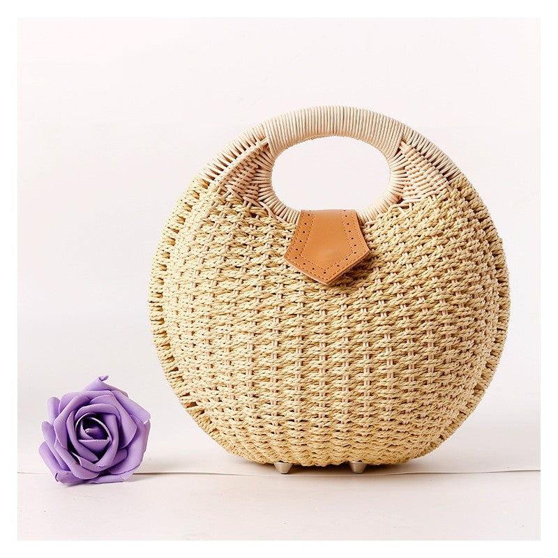 Fashion Rattan Weaving Hand Bag