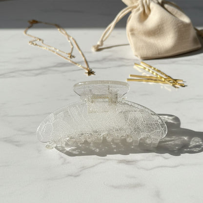 Elegant Lace Solid Color Hair Claw Clip