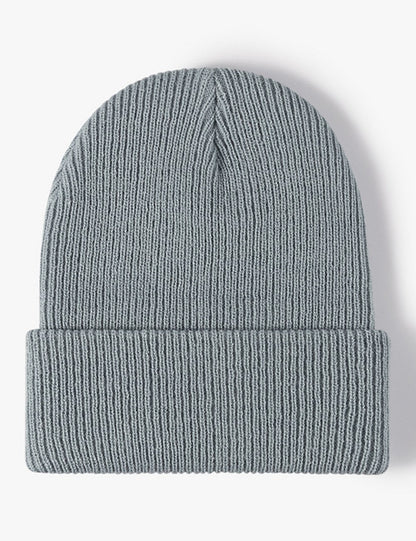 Solid Color Outdoors Thick Knit Beanie