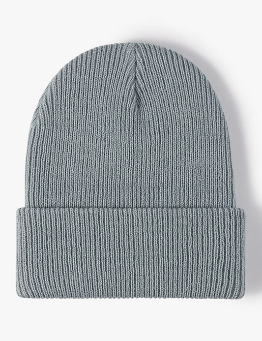 Solid Color Outdoors Thick Knit Beanie