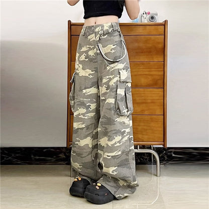 Vintage Cotton Camo Cargo Pants