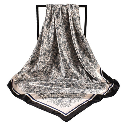 Vintage Print Fashion Square Scarf