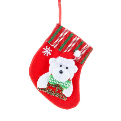 Christmas Socks Gift Bag Small Christmas Socks Pendant Christmas Tree Pendant