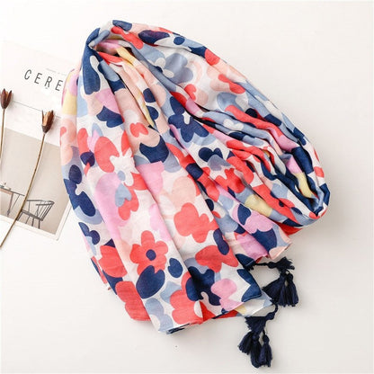 Fashion Camouflage Print Fringed Scarf