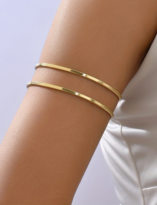 Simple Layered Open Arm Cuff