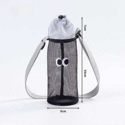 Cute Eyes Drawstring Organizer Shoulder Bag