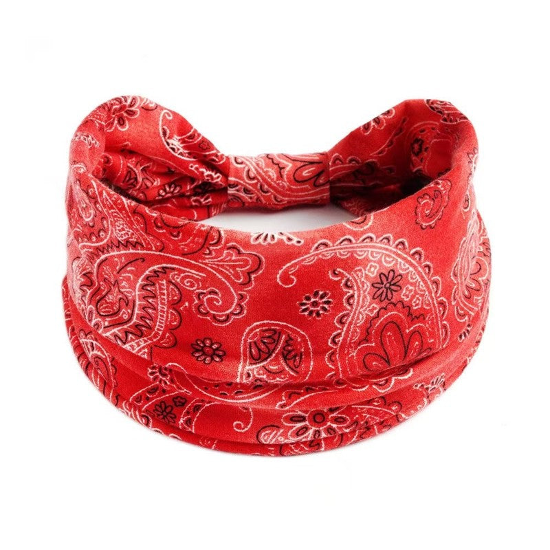 Printed Knot Elastic Headband