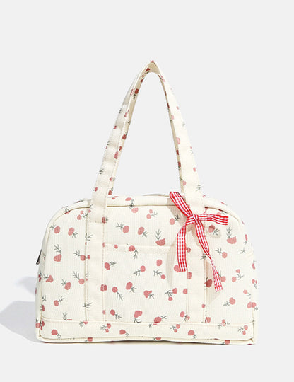 Floral Sweet Bow Portable Handbags