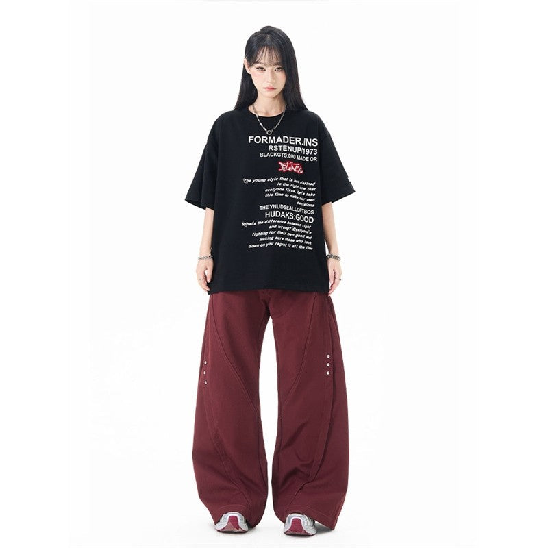 Loose Rivet Knife Pleat Trousers