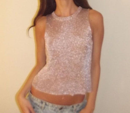 Round Neck Vest Sexy Tank Top