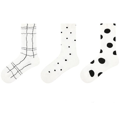 Simple Casual Sports Crew Socks